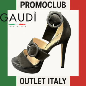 Сандали Gaudì,черни, 50% естествена кожа,50% други, височина на тока 12 см, номер 35, Италия